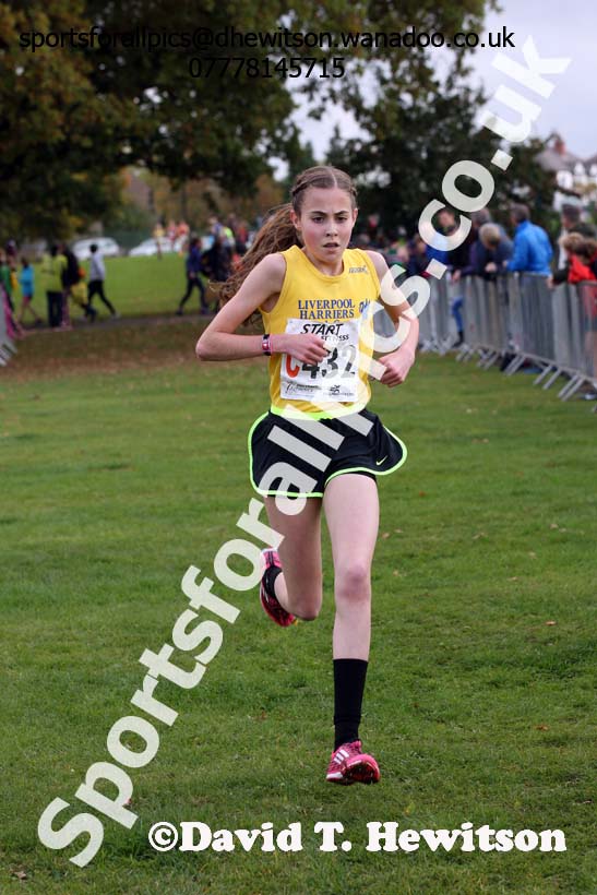 Girls under-15s Northern Cross Country Relays, Graves Park, Sheffield. Photo: David T. Hewitson/Sports for All Pics